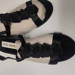 Steve Madden Satin Roses Heels